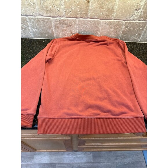 Scotch & Soda Felpa Organic Cotton Embroidered Sweatshirt Red Earth NEW Size M - Picture 10 of 11